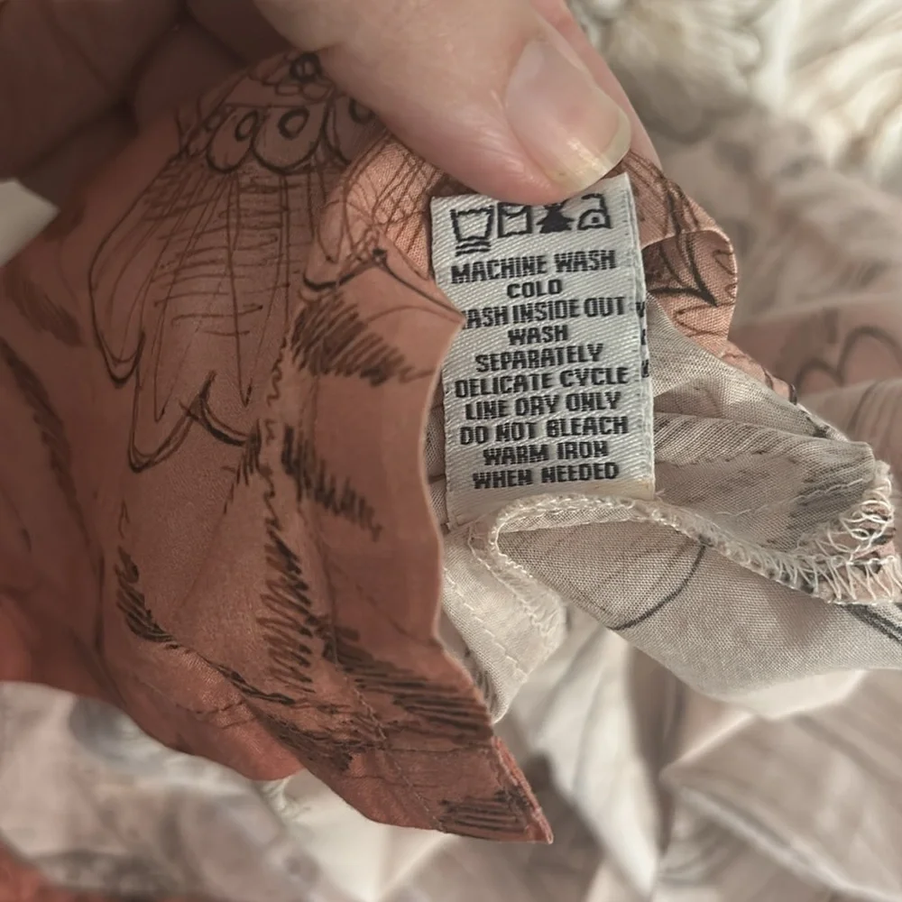 Robert Graham Floral Embroidered Ombre 💯 Cotton Tunic Small - Picture 7 of 7